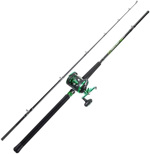 Sougayilang Catfish Rod and Reel Combo, 2-Piece MH Conventional Reel Fishing Combo, 25 lb Carbon Drag for Large Flathead and Blue Catfish, Saltwater-Ready for Salmon and Steelhead Bottom Fishing by Sougayilang