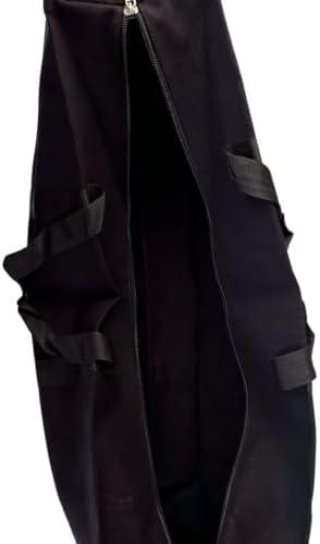 ADROIT Heavy Duty Double Zipper Black Canvas Bag | Sizes 16" 24" 32" 48" 60" | Double-Reinforced Nylon Straps - Image 4