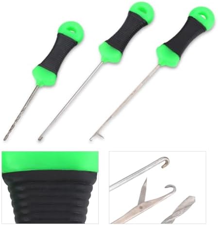 3PCS Fishing Bait Needles Carbon Steel Carp Baiting Hook Drill Rig Tools Saltwater & Freshwater​ - Image 4