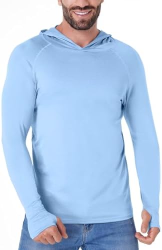 OYGSieg 4 Pack Men's Sun Hoodies UPF50+ Fishing Shirts Athletic Rash Guard - Image 7