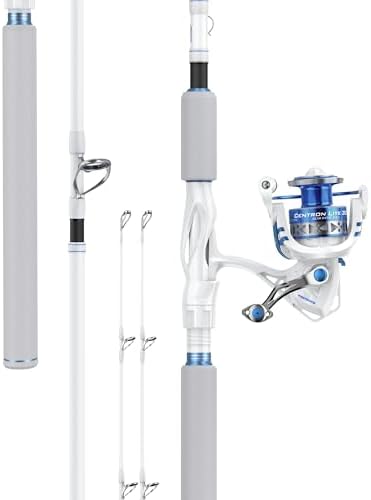KastKing Centron Lite Travel Fishing Rod and Reel Combo, Packable Twin-Tip by KastKing
