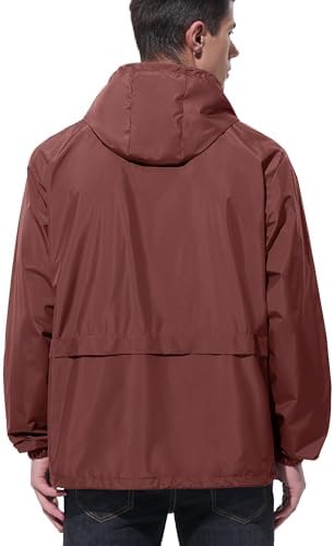 UIQUR Mens Rain Jacket Raincoat Waterproof Windbreaker - Image 2