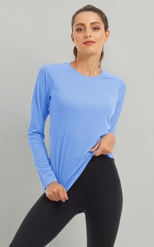 MAGCOMSEN Women's Long Sleeve Shirts UPF 50+ Sun Protection Shirts for Hiking Fishing Workout Rash Guard - Image 6