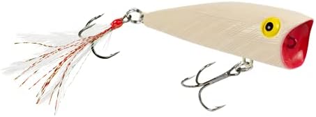 Rebel Pop-R Feathered Topwater Popper Fishing Lure by Rebel