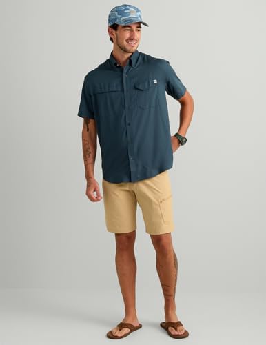 HUK Men's Tide Point Kc Scott Original Artwork Short Sleeve Shirt, Fishing Button Down - Image 6