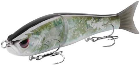 Bassdash SwimShad Glide Baits Jointed Swimbait Bass Pike Salmon Trout Muskie Fishing Lure by Bassdash