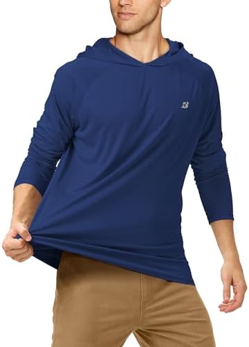 Roadbox Mens Fishing Sun Hoodie, Long Sleeve UPF 50+ UV Protection Shirts - Image 2