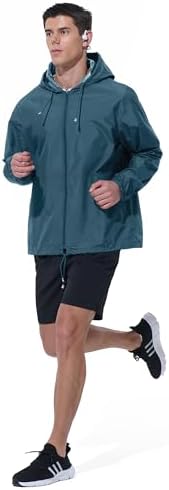UIQUR Mens Rain Jacket Raincoat Waterproof Windbreaker - Image 6