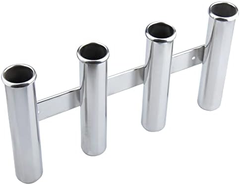 Fishing Rod Holder for Boat, Vertical Wall Mounted Fishing Rod Rack, Stainless Steel Rod Holder for Marine Boat,Fishing Boat, Truck (4 Tubes Standard) - Image 6