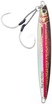 OCEAN CAT Long Casting Slow Fall Pitch Fishing Jigs Lures Lead Metal Flat Sinking Vertical Shore Jigging Bait with Assist Hook for Saltwater Freshwater Fishing 20g 40g 60g 80g - Image 4