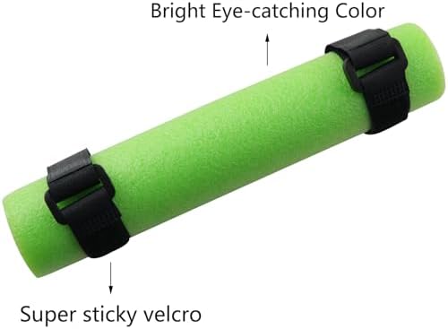 3PCS Fishing Foam Rod Float Kayak Narrow Rod Fall Prevention Coupling Pad Tail Pad Includes 6 Fastening Straps 1.57x7.87in Side Opening Protective Cover Fishing Tackle Accessories - Image 3