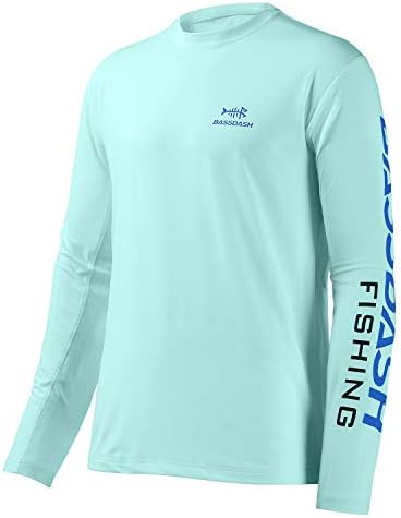 BASSDASH Fishing T Shirts for Men UV Sun Protection UPF 50+ Long Sleeve Tee T-Shirt by Bassdash