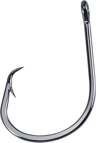 Dr.Fish 50 Pack in-line Circle Hooks Straight Shank Octopus Hooks by DrFish