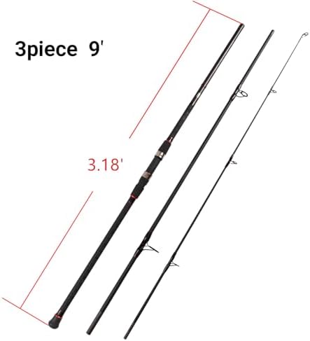 Fiblink Surf Spinning Fishing Rod 2-Piece/4-Piece Graphite Travel Fishing Rod - Image 6