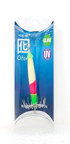 Otori Squid Jig, Weighted, 1 Pack, 1 oz, 1-1/8" Diameter Hook, Glow in the Dark by BeauMac