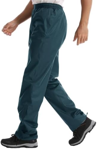 iCreek Men's Rain Pants Waterproof Breathable Lightweight Rain Over Pants - Image 2