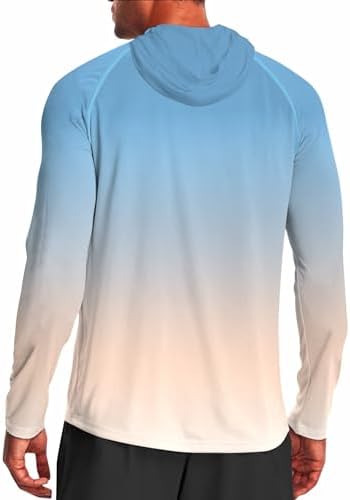 Men's UPF 50+ Sun Protection Hoodie, Long Sleeve Fishing Shirt - Image 2