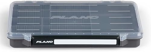 Plano StowAway 3700 50/50 Split Stow Tackle Box, with Corrosion-Preventive Rustricor, Single Latch Design, Transparent DuraView Lid, Stackable Storage for Fishing Bait, Lures and Gear by PLANO%C2%AEOutdoors