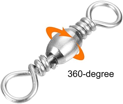 PATIKIL Fishing Barrel Swivels Carbon Steel Terminal Tackle - Image 4