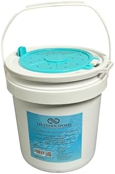 Plastic Bait Bucket (Minnow Bucket), 1 Gallon, White with Vented LID - Image 5