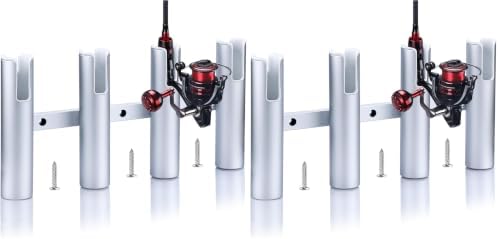 Fishing Rod Holder Aluminum, 3/4 Link Tube， Aluminum3/ 4 Rod Rack, Suit Boats & Yacht by HOME