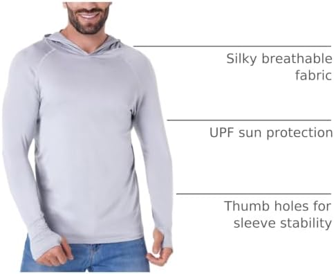 OYGSieg 4 Pack Men's Sun Hoodies UPF50+ Fishing Shirts Athletic Rash Guard - Image 4