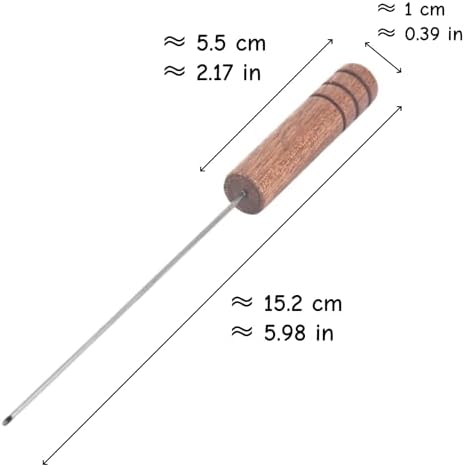 2 PCS Worm Threader Wooden Fishing Bait Wormhole Rigging Needle Fly Threader for Shore Casting Freshwater & Saltwater Anglers - Image 2