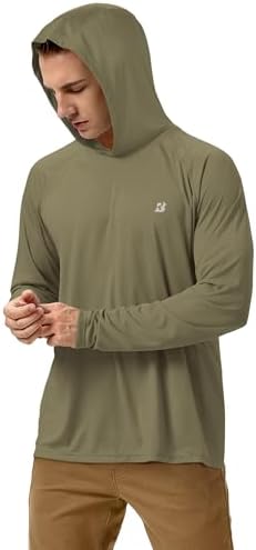Roadbox Mens Fishing Sun Hoodie, Long Sleeve UPF 50+ UV Protection Shirts - Image 2