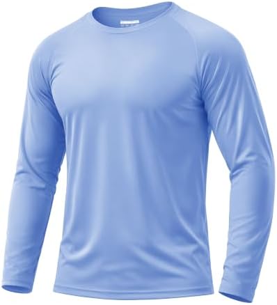 Boladeci Men's UPF 50+ Sun Protection UV SPF Shirts Long Sleeve Lightweight Quick Dry Swim T-Shirts Rash Guard by Boladeci