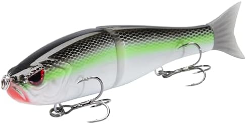 Bassdash SwimShad Glide Baits Jointed Swimbait Bass Pike Salmon Trout Muskie Fishing Lure by Bassdash
