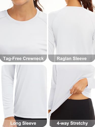 MAGCOMSEN Women's Long Sleeve Shirts UPF 50+ Sun Protection Shirts for Hiking Fishing Workout Rash Guard - Image 5