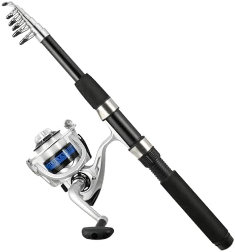 2PCS Fishing Rod and Reel Combo 6.9ft Telescopic Fishing Pole - Image 2