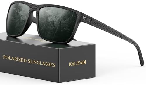 KALIYADI Polarized Sunglasses for Men, Lightweight Sun Glasses with UV Protection for Driving Fishing Golf by KALIYADI