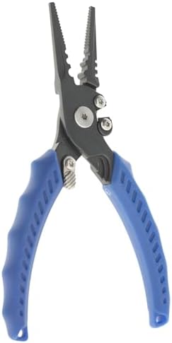 Reaction Tackle Fishing Pliers, Stainless Steel Saltwater Pliers with Braid Cutter, Hook Remover and Crimper, PTFE Coated Coated with Sheath and Lanyard - Image 2