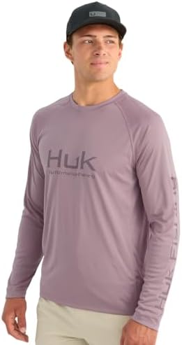 HUK Men's Pursuit Vented Long Sleeve Fishing Shirt (+30 UPF) by HUK