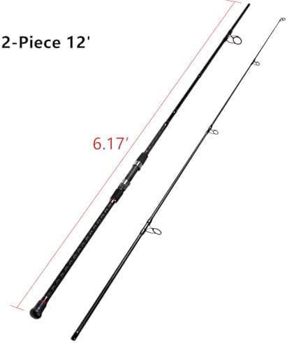 Fiblink Surf Spinning Fishing Rod 2-Piece/4-Piece Graphite Travel Fishing Rod - Image 2