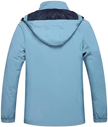 Men's Lightweight Waterproof Rain Jacket,Shell Hooded Outdoor Raincoat Hiking Windbreake jacket - Image 4