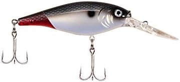 Berkley Flicker Shad Fishing Lure, Firetail Red Tail, 1/2 oz, 3 1/2in | 9cm Crankbaits, Size, Profile and Dive Depth Imitates Real Shad, Equipped with Fusion19 Hook by Berkley