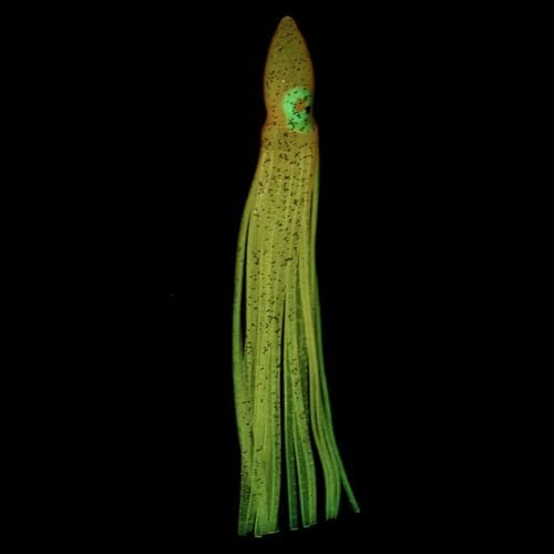 Fishing Squid Skirts, Glow Soft Plastic Trolling Lures Luminous -Fitting for (Bass/Trout/Salmon/Saltwater/Fishing Bait) - Image 4