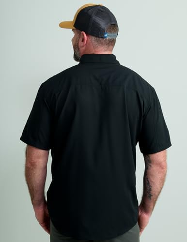 HUK Men's Tide Point Kc Scott Original Artwork Short Sleeve Shirt, Fishing Button Down - Image 2
