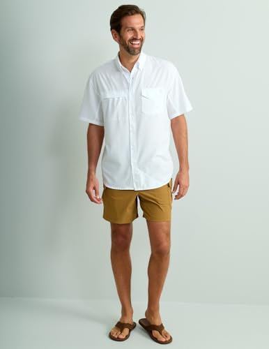 HUK Men's Tide Point Kc Scott Original Artwork Short Sleeve Shirt, Fishing Button Down - Image 5
