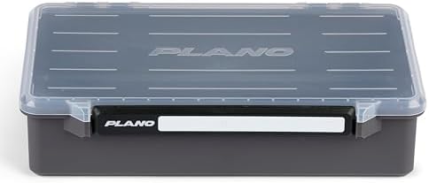 Plano StowAway 3700 Deep Open Stow Tackle Box, with Corrosion-Preventive Rustricor, Single Latch Design, Transparent DuraView Lid, Stackable Storage for Fishing Bait, Lures and Gear by PLANO%C2%AEOutdoors