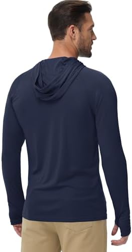 Boladeci Men's UPF 50+ Sun Protection Lightweight Hoodie Shirts Long Sleeve Fishing Shirt SPF UV Hiking Swim - Image 4