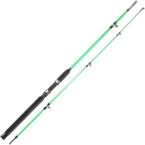 Sougayilang Fishing Rod, 2-Piece Composite Graphite & Glass Blanks Saltwater Trolling Rod Offshore Surf Fishing Pole with Stainless Steel Line Guides for Catfish, Salmon Glass Fiber Spinning Rod by Sougayilang