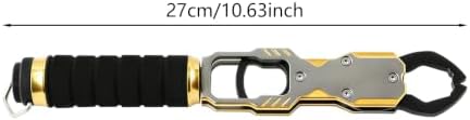 Gold Aluminum Fish Gripper with Digital Scale for Fishing (Gold) - Image 2
