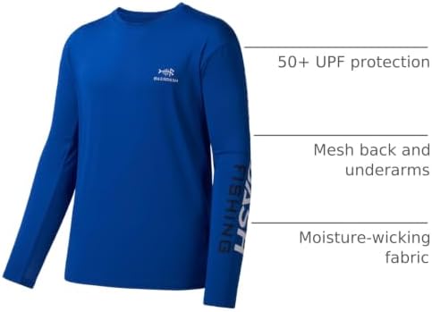 BASSDASH Fishing T Shirts for Men UV Sun Protection UPF 50+ Long Sleeve Tee T-Shirt - Image 3
