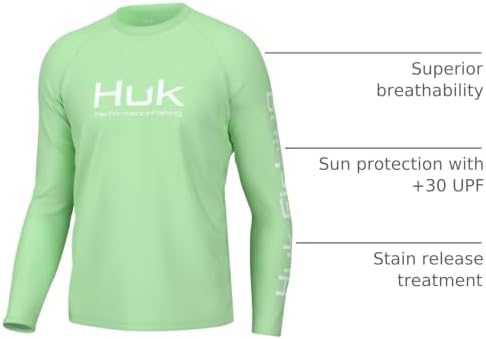 HUK Men's Pursuit Vented Long Sleeve Fishing Shirt (+30 UPF) - Image 3