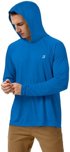 Roadbox Mens Fishing Sun Hoodie, Long Sleeve UPF 50+ UV Protection Shirts - Image 3