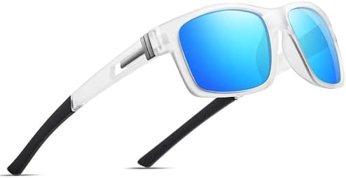 suoso Polarized Sports Sunglasses for Men: UV400 Protection Glasses Wrap Around Goggles for Driving Fishing by suoso