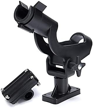 HiUmi Adjustable Rotatable Plastic Fishing Rod 3 Mount Rack Holder Bracket Boat Canoeing Rowing Mount Kit Kayak Side Rod Holder - Image 4